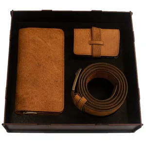ست هدیه مردانه چرم عطارد مدل A03