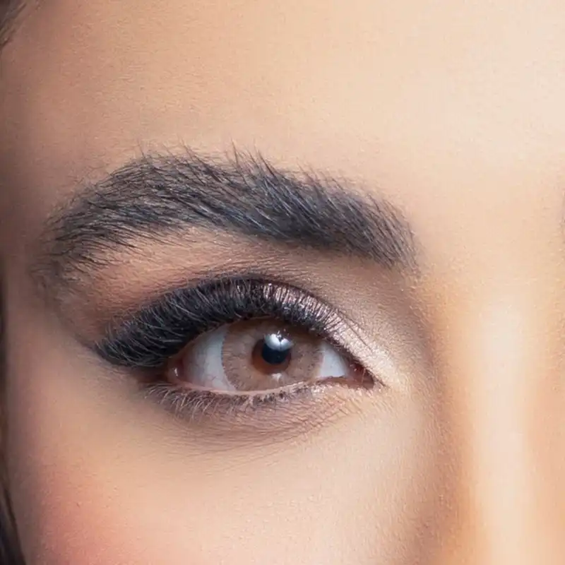 لنز چشم رویال ویژن کد 375 رنگ قهوه ای هاله دار لاکچری