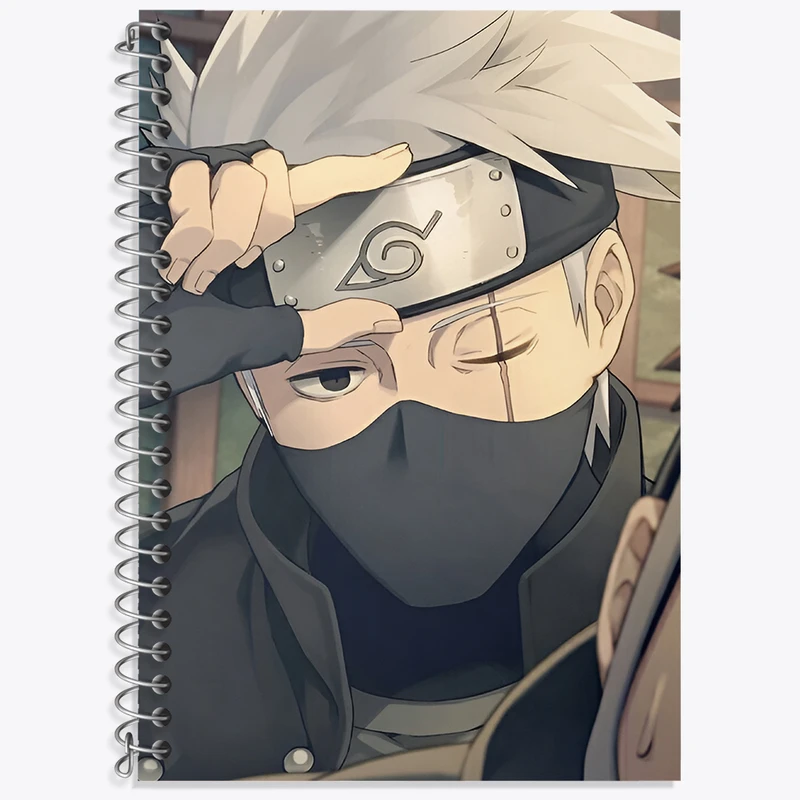 دفتر زبان 50 برگ خندالو مدل سه خط طرح انیمه ناروتو (Naruto) کد N2095