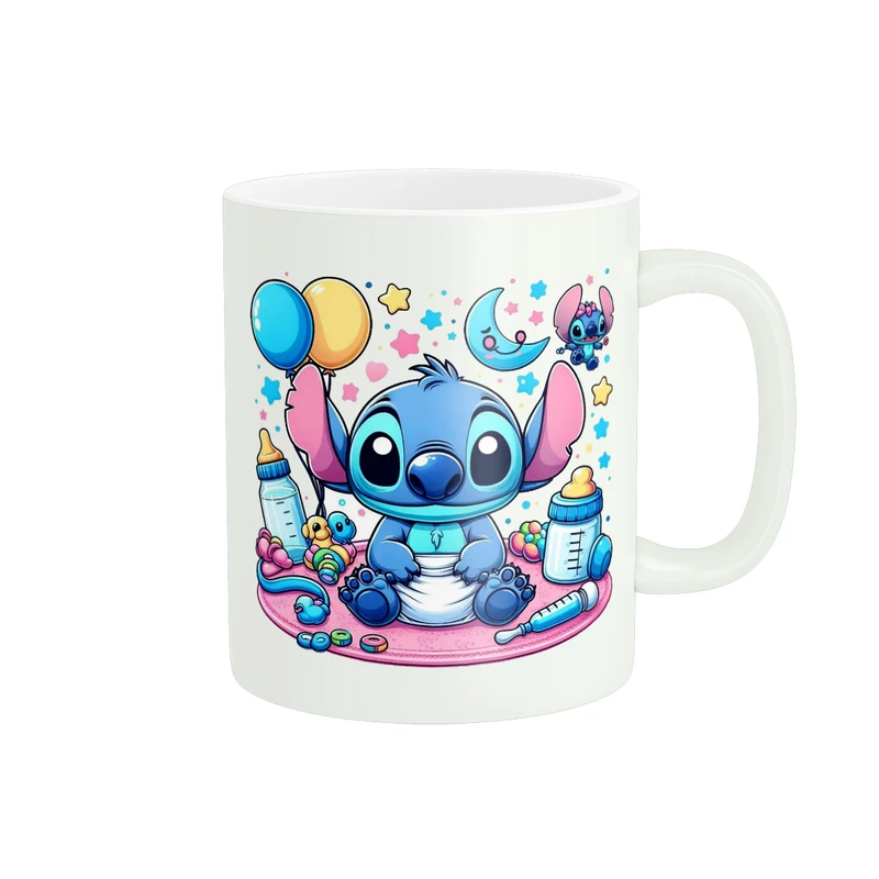 ماگ پادآفرین مدل کارتون استیچ و لیلو Stitch کد PM3945