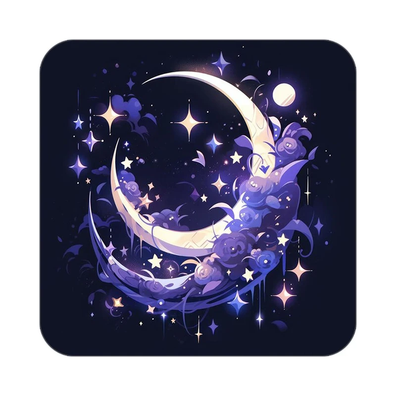 زیر لیوانی کاکتی طرح ماه و ستاره مدل mp52837