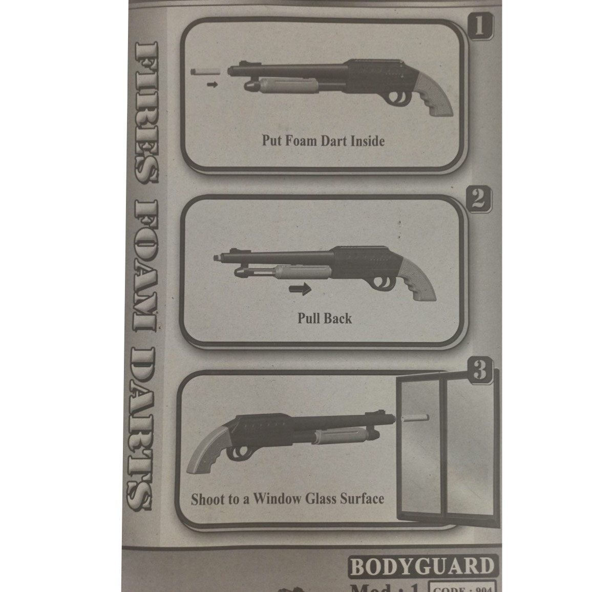 تفنگ بازی گلدن گان مدل naabsell-p30 مجموعه 4 عددی