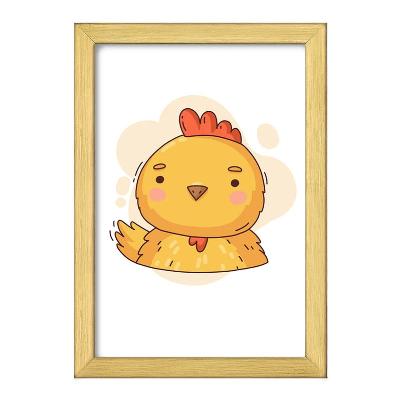 تابلو خندالو طرح جوجه حیوانات بامزه کد 37175