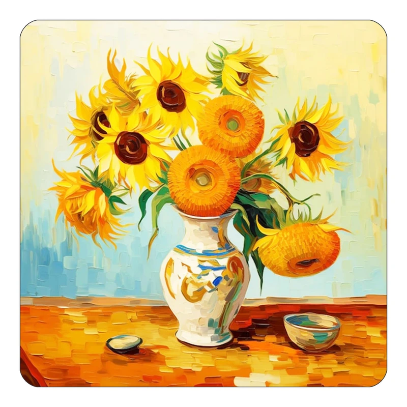 مگنت کاکتی طرح نقاشی رنگ روغن مدل mp72687