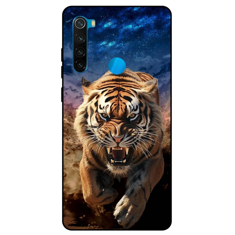 کاور مگافون طرح ببر مدل 7454 مناسب برای گوشی موبایل شیائومی Redmi Note 8