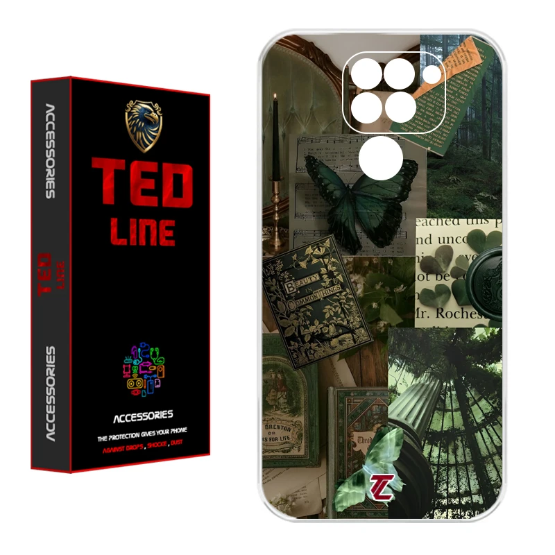 کاور تد لاین طرح کلاژ هنری کد 1118 مناسب برای گوشی موبایل شیائومی Redmi Note 9