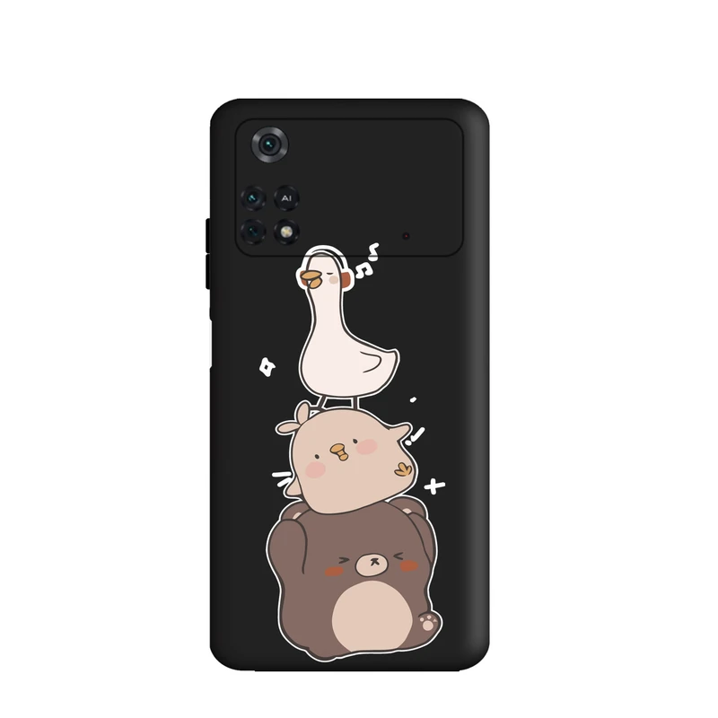 کاور قاب گارد طرح خنگول ها کد f7185 مناسب برای گوشی موبایل شیائومی Poco M4 Pro 4G