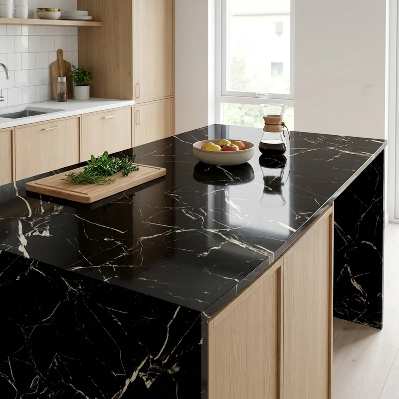 برچسب کابینت مدل ماربل هایگلاس کد 02