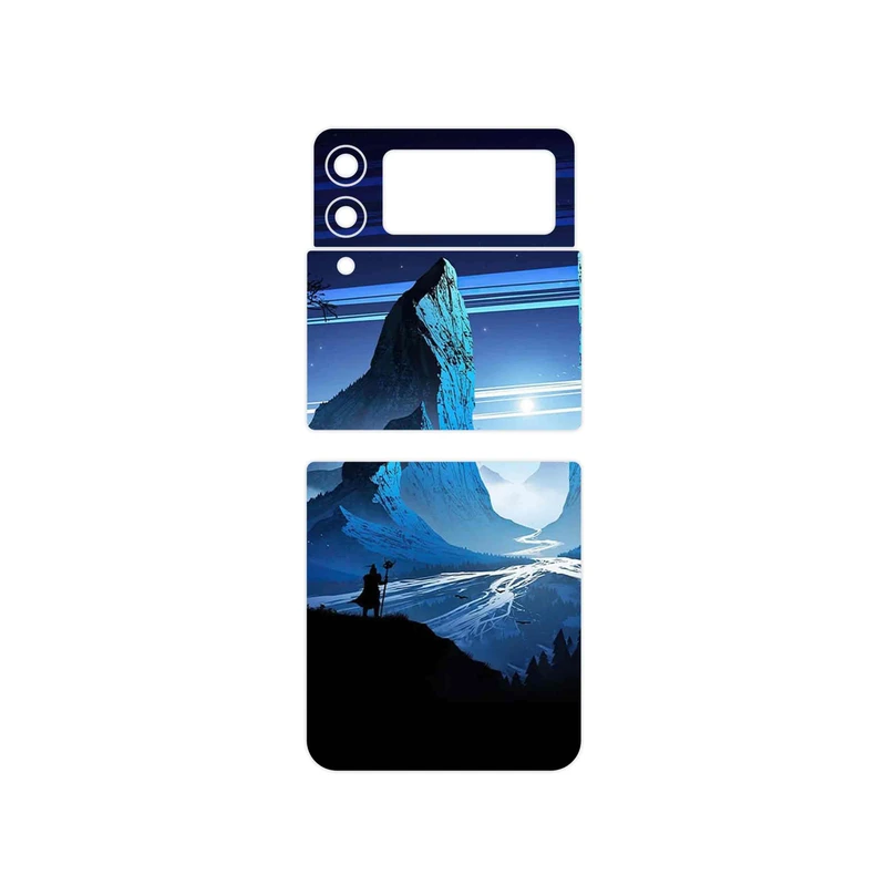 برچسب پوششی ماهوت مدل Blue Mountains Digital Art مناسب برای گوشی موبایل سامسونگ Galaxy Z Flip3 5G