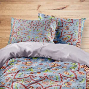 سرویس روتختی مدوپد طرح قالی بیجار مدرن ستاره ای مدل C-bijar-M77 یک نفره 4 تکه