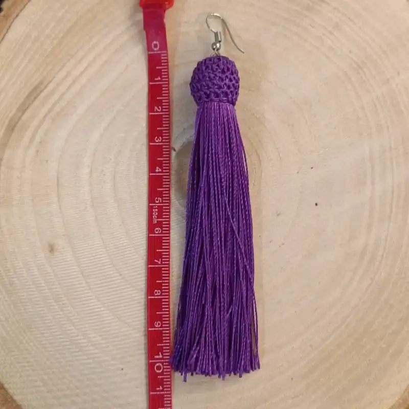 گوشواره زنانه مدل سنتی ابریشمی