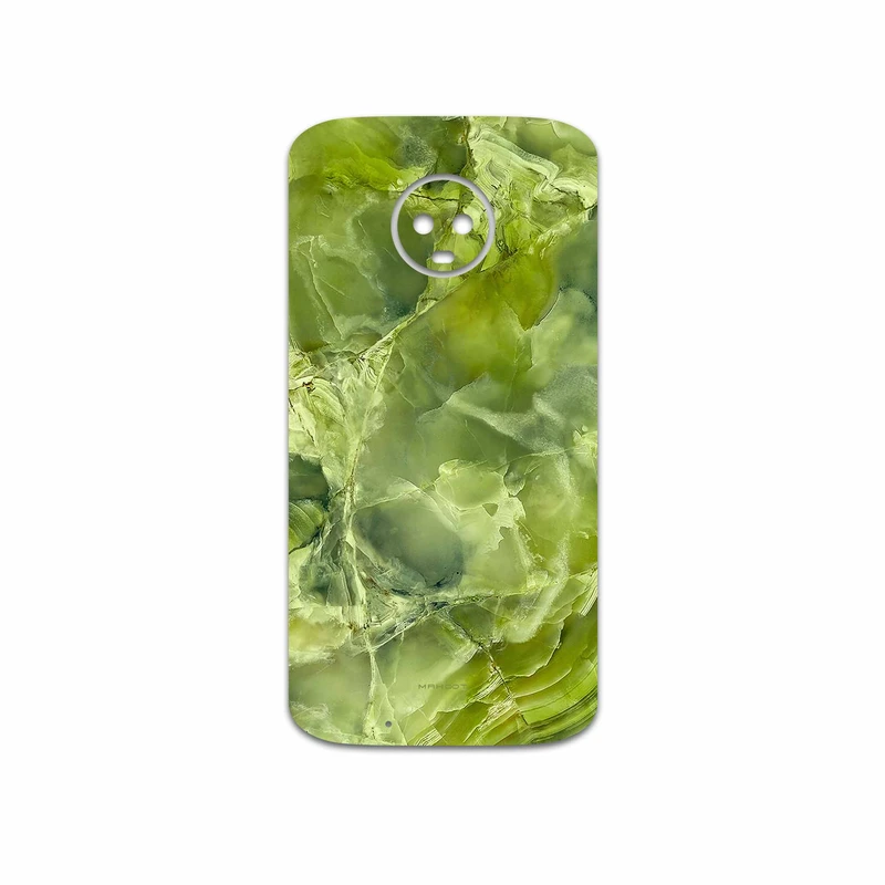 برچسب پوششی ماهوت مدل Green Crystal Marble مناسب برای گوشی موبایل موتورولا Moto G6
