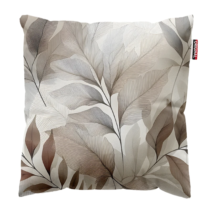 کوسن پاد آفرین مدل بوهو طرح برگ کد PK303178 سایز 30*30 سانتی متر