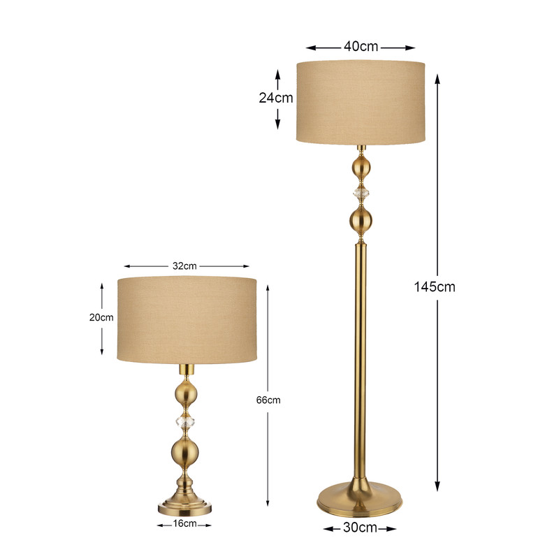 آباژور ایستاده کارنتیس مدل ژینوس کد KT-C مجموعه دو عددی