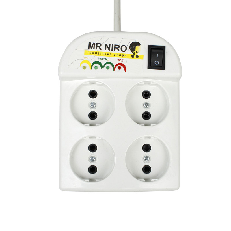 محافظ ولتاژ مستر نیرو مدل چهار خانه کد 043