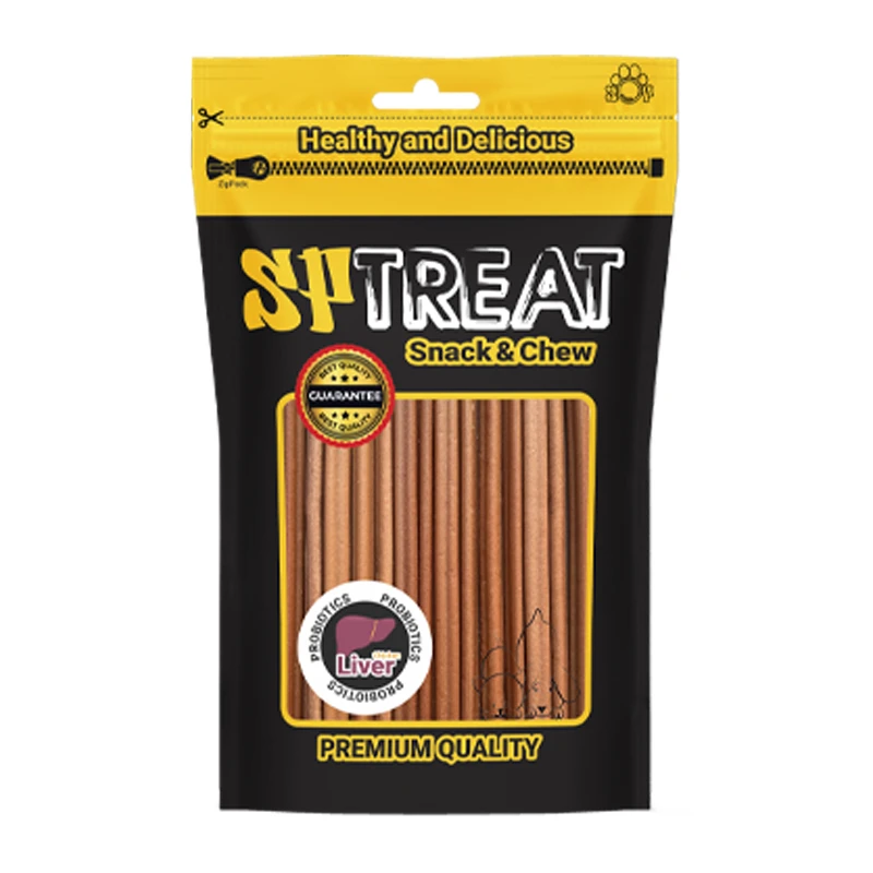 تشویقی سگ اس پی مدل D201 مرغ و جگر پروبیوتیک وزن 160 گرم