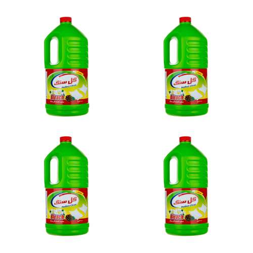 مایع سفید کننده گل سنگ مدل معطر حجم 4000 میلی لیتر بسته 4 عددی