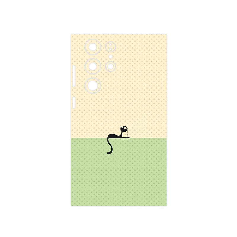 برچسب پوششی ماهوت مدل Minimal Internet Cat Icon مناسب برای گوشی موبایل سامسونگ Galaxy S23 Ultra