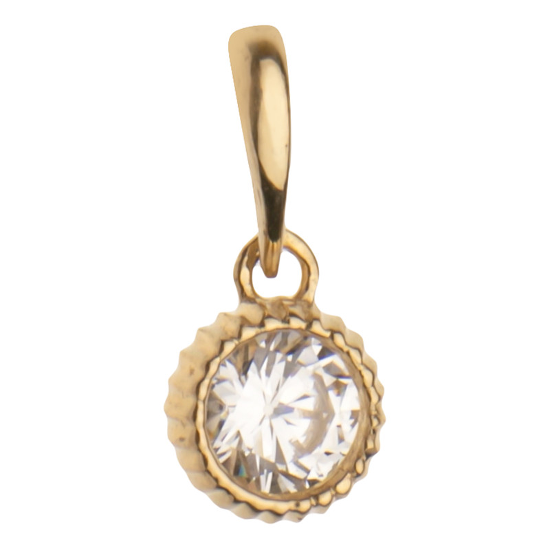 آویز گردنبند طلا 18 عیار زنانه گلدم مدل PE-3070057