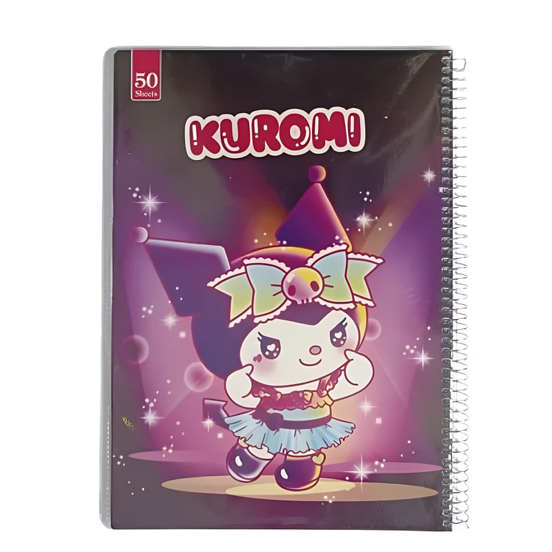 دفتر مشق 50 برگ مدل کرومی طرح مجلد کد 120606