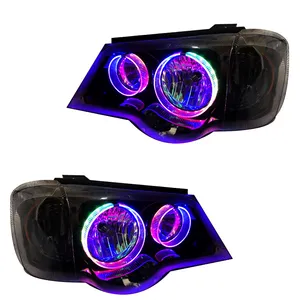 چراغ جلو خودرو گروه پژوهش صنعت مدرن مدل 3D-B فولکالر مناسب برای پراید 111و 132 بسته دو عددی