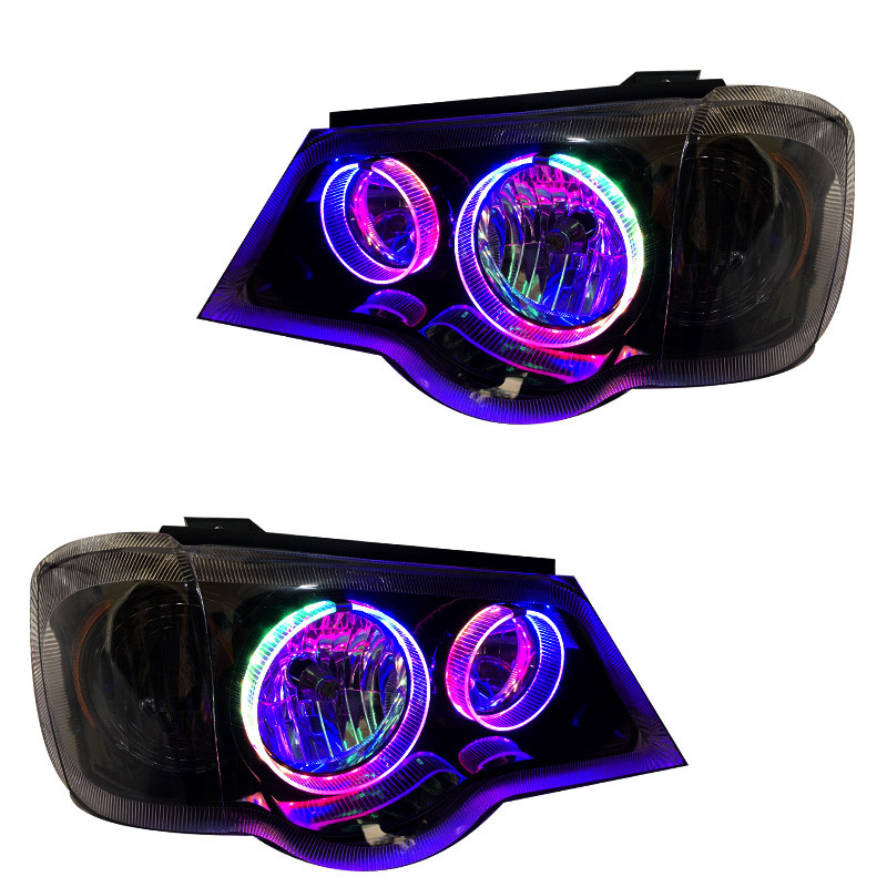 چراغ جلو خودرو گروه پژوهش صنعت مدرن مدل 3D-B فولکالر مناسب برای پراید 111و 132 بسته دو عددی