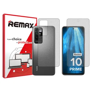 Remax Resistant model matte screen protector suitable for Xiaomi Redmi 10 Prime mobile phones along with phone back protector