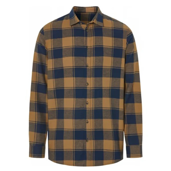 پیراهن آستین بلند یقه برگردان مردانه مدل 20269111