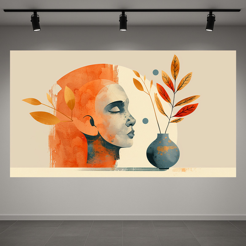 پوستر طرح بک لایت چهره مدل هنری کد PD1311320