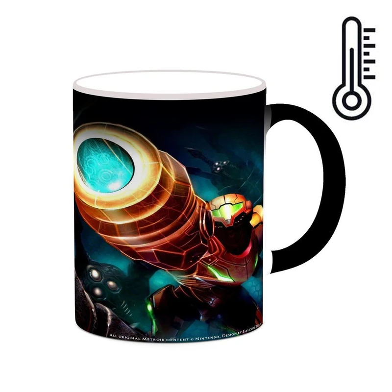 ماگ حرارتی کاکتی مدل بازی متروید پرایم Metroid Prime کد mgh29554