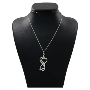 گردنبند نقره زنانه دلی جم طرح سمانه کد D 282