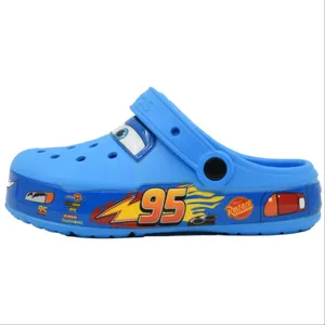 صندل پسرانه پاپا مدل مک کویین 07 رنگ آبی کاربنی