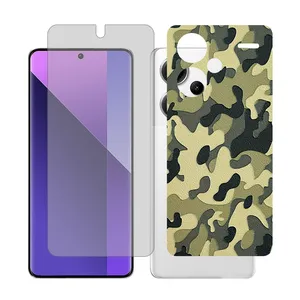 Glass Together model transparent Screen Protector Suitable for Xiaomi Redmi Note 13 Pro Plus Mobile Phone with Back cover sticker