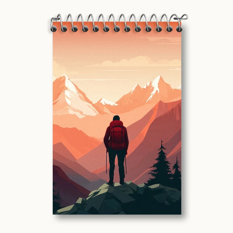 دفتر یادداشت 50 برگ خندالو مدل کوهنورد کد F2798