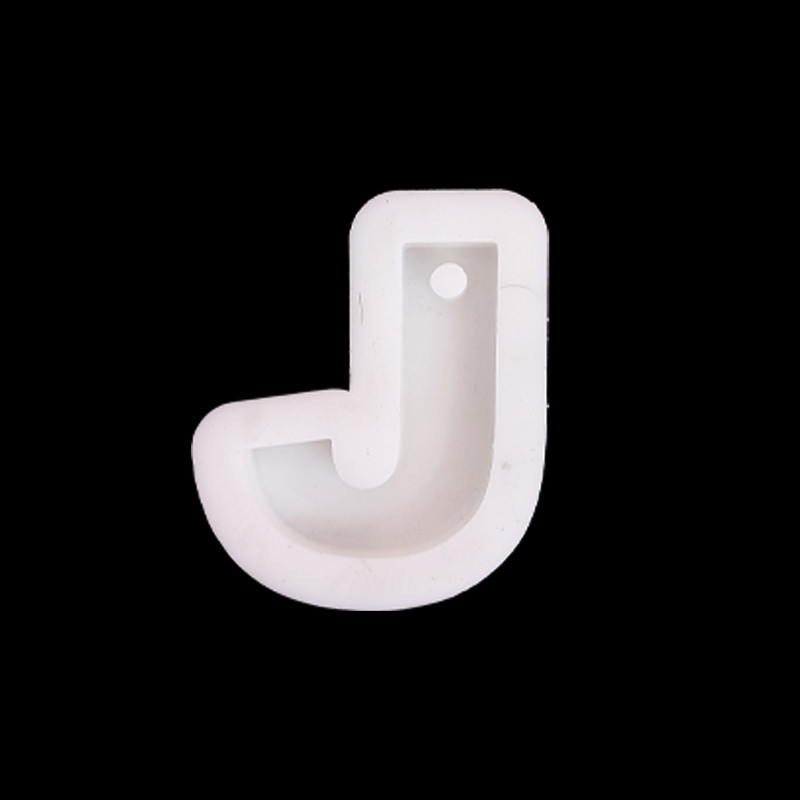 قالب رزین مدل حروف تکی پین دار طرح J