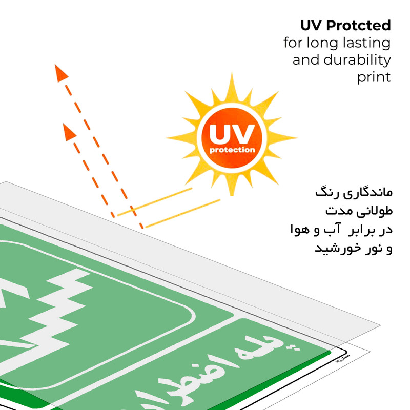 برچسب ایمنی مستر راد طرح پله اضطراری مدل HSE-OSHA-072 برچسب ایمنی مستر راد طرح پله اضطراری مدل HSE-OSHA-072