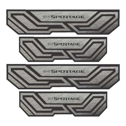 برچسب پارکابی خودرو شیپرس کد SP033 مناسب برای کیا اسپورتیج بسته 4 عددی