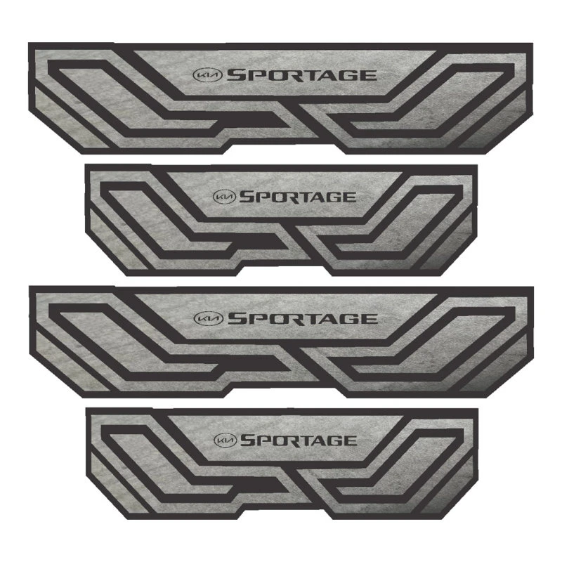 برچسب پارکابی خودرو شیپرس کد SP033 مناسب برای کیا اسپورتیج بسته 4 عددی