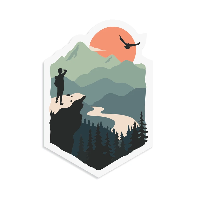 استیکر لپ تاپ روبینزو مدل S103 طرح افق