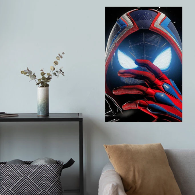 پوستر گوفی مدل اسپایدرمن مرد عنکبوتی خفن مایلز مورالس طرح Spiderman Amazing Marvel Hero کد HAND71