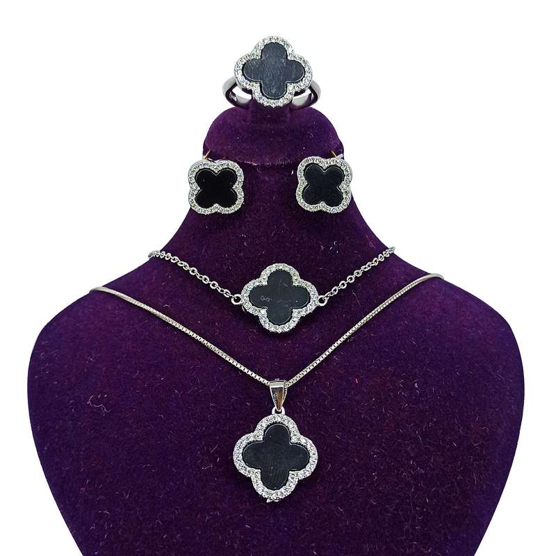 نیم ست نقره زنانه سلین کالا مدل عقیق ce-As221