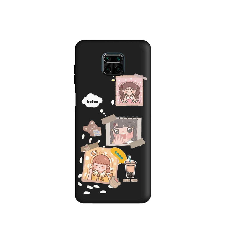 کاور قاب گارد طرح قاب عکس دختر کد FF2645 مناسب برای گوشی موبایل شیائومی Redmi Note 9s / Redmi Note 9pro