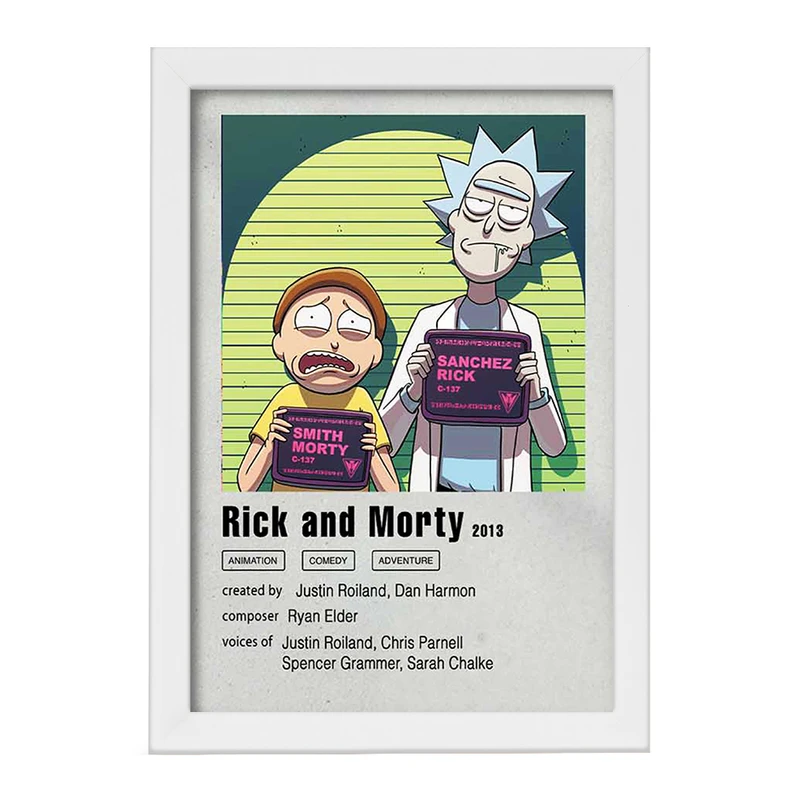 تابلو خندالو مدل ریک و مورتی کد F11461