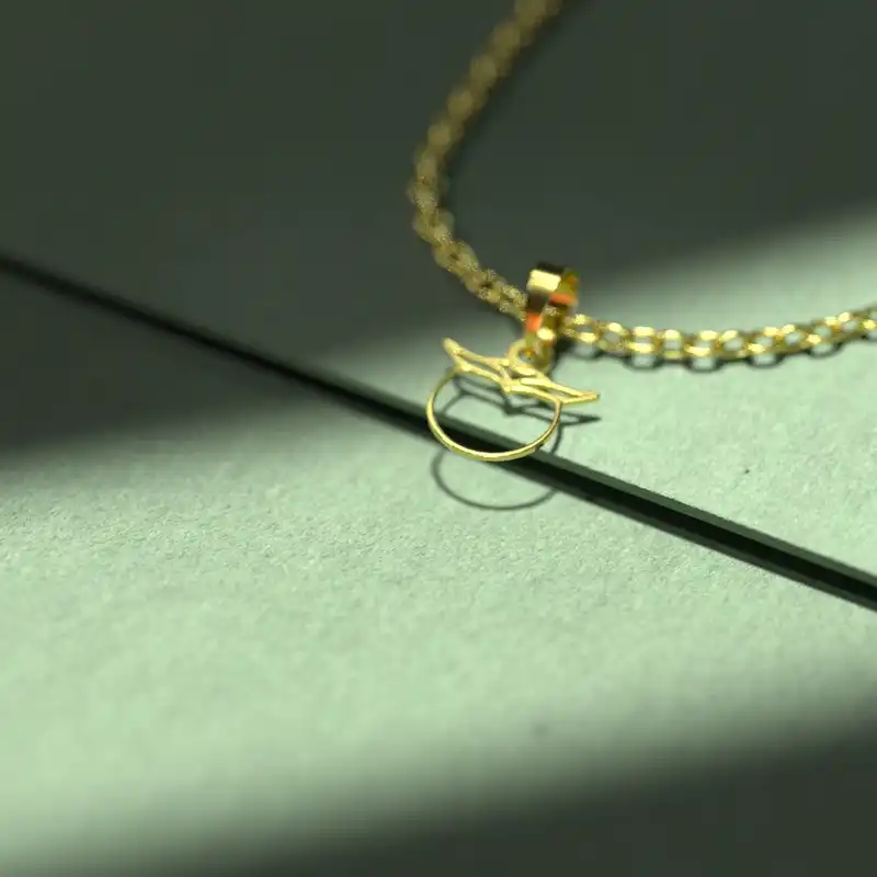 گردنبند طلا 18 عیار زنانه مدوپد مدل جغد کد B3-1-1034