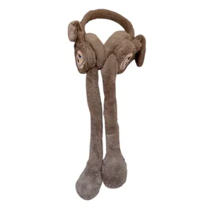 گوش گیر زمستانی بچگانه مدل پمپی متحرک صدادار طرح لبوبو