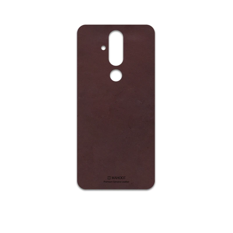 برچسب پوششی ماهوت مدل Matte-Dark-Brown-Leather مناسب برای گوشی موبایل نوکیا X71