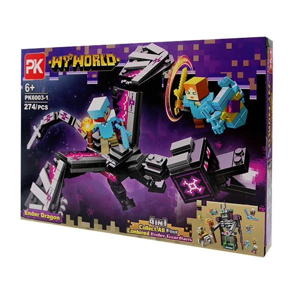 ساختنی 274 تکه باکیدز مدل ماینکرفت اژدهای اندر