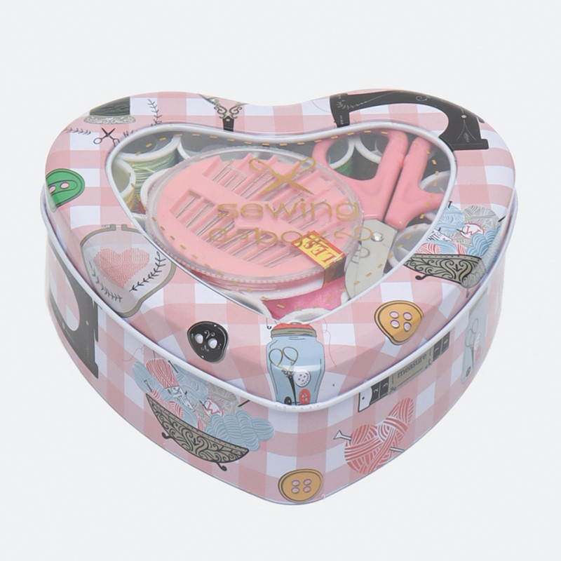 جعبه نخ و سوزن طرح مسافرتی مدل GALAB مجموعه 18 عددی