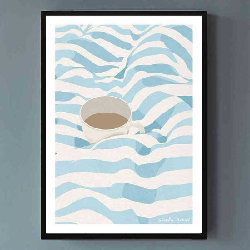 تابلو مدل Coffee in bed کد 248901504