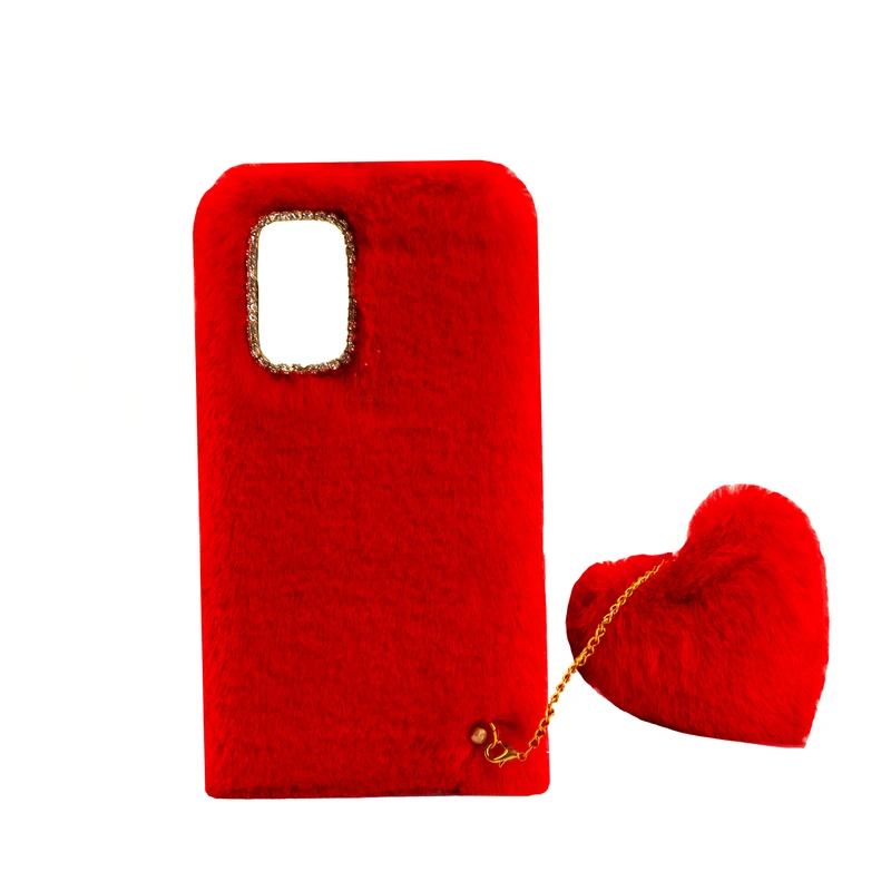 کاور طرح دخترانه مدل خزدار پشمالو مناسب برای گوشی موبایل شیائومی redmi Note 12 Pro 5G به همراه آویز